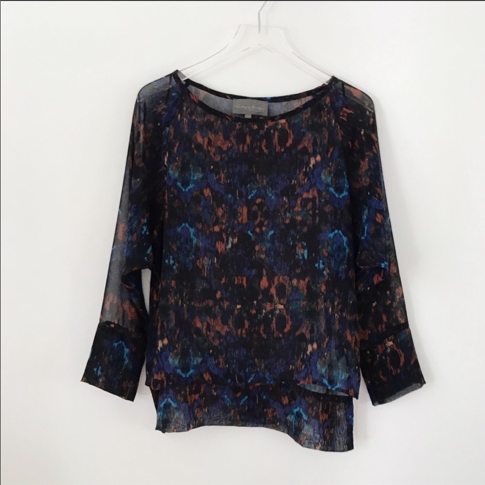 Anthropologie Sunday in Brooklyn Sheer Top